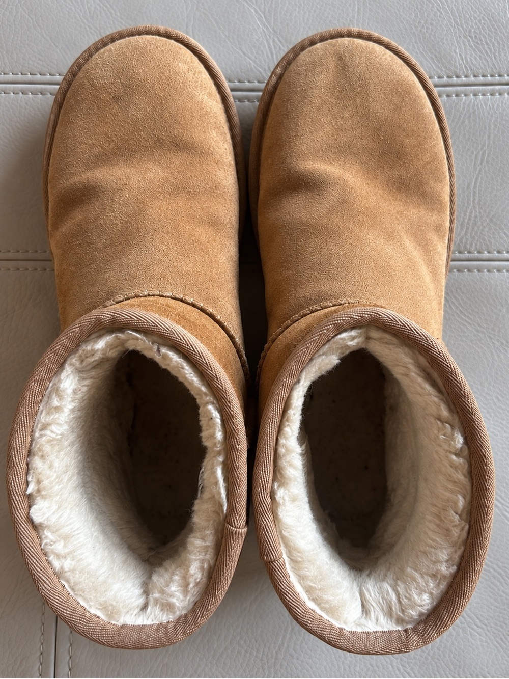 UGG Kid's Chestnut Suede Winter Boots with Plush Shearling Lining